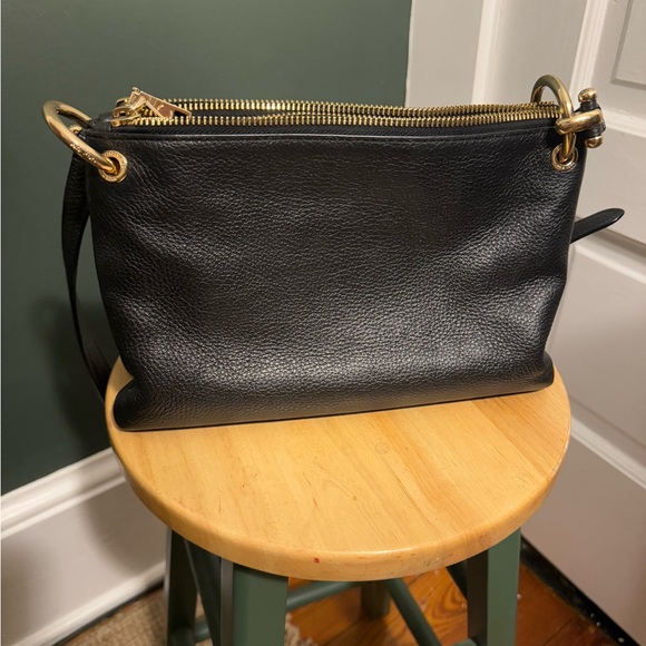 Black Leather Coach Crossbody - Picture 3 of 10